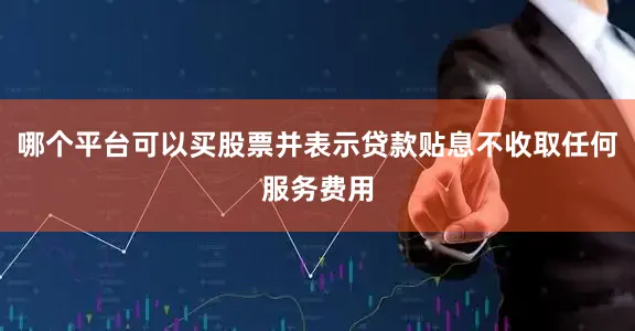 哪个平台可以买股票并表示贷款贴息不收取任何服务费用